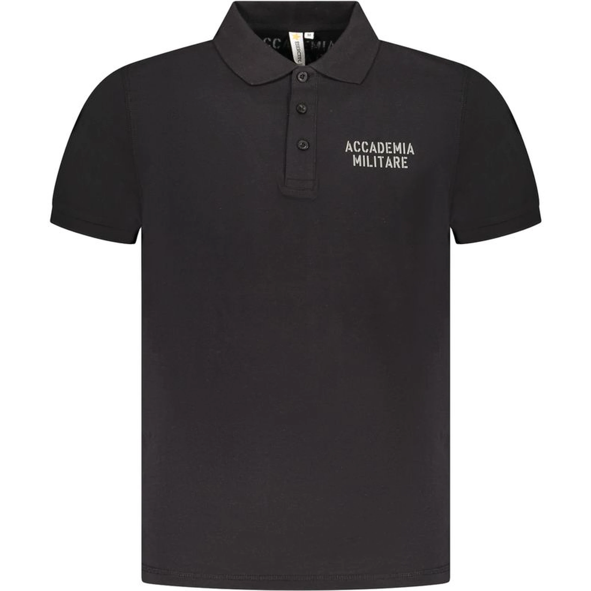 Black Cotton Polo Shirt