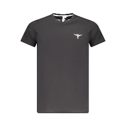 Black Cotton Men's T-Shirt
