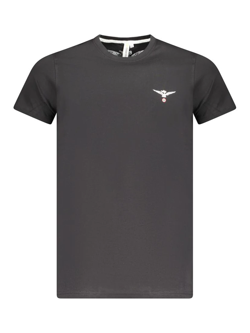 Black Cotton Men's T-Shirt