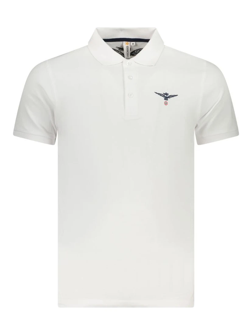 White Cotton Mens Polo Shirt