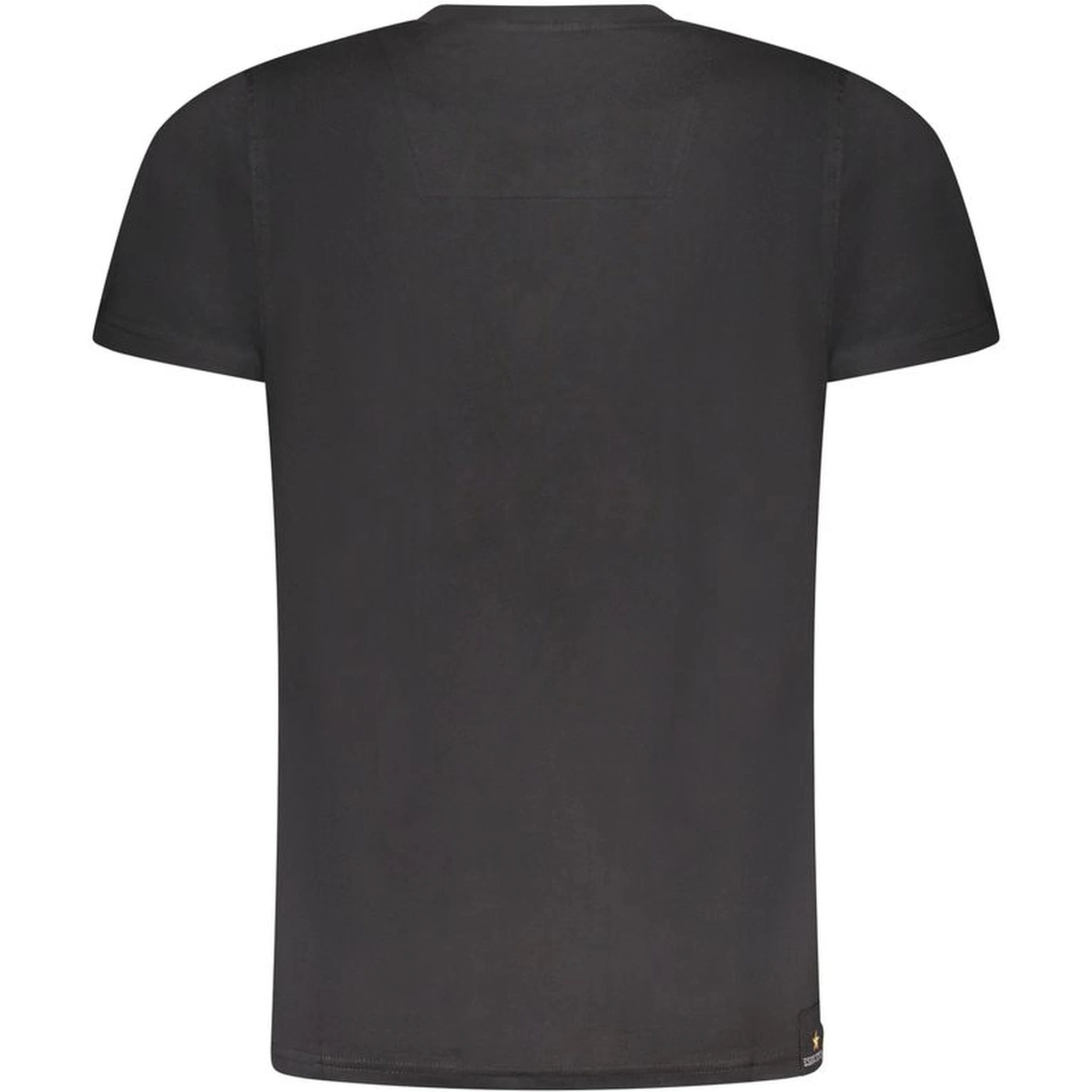 Black Cotton Men T-Shirt