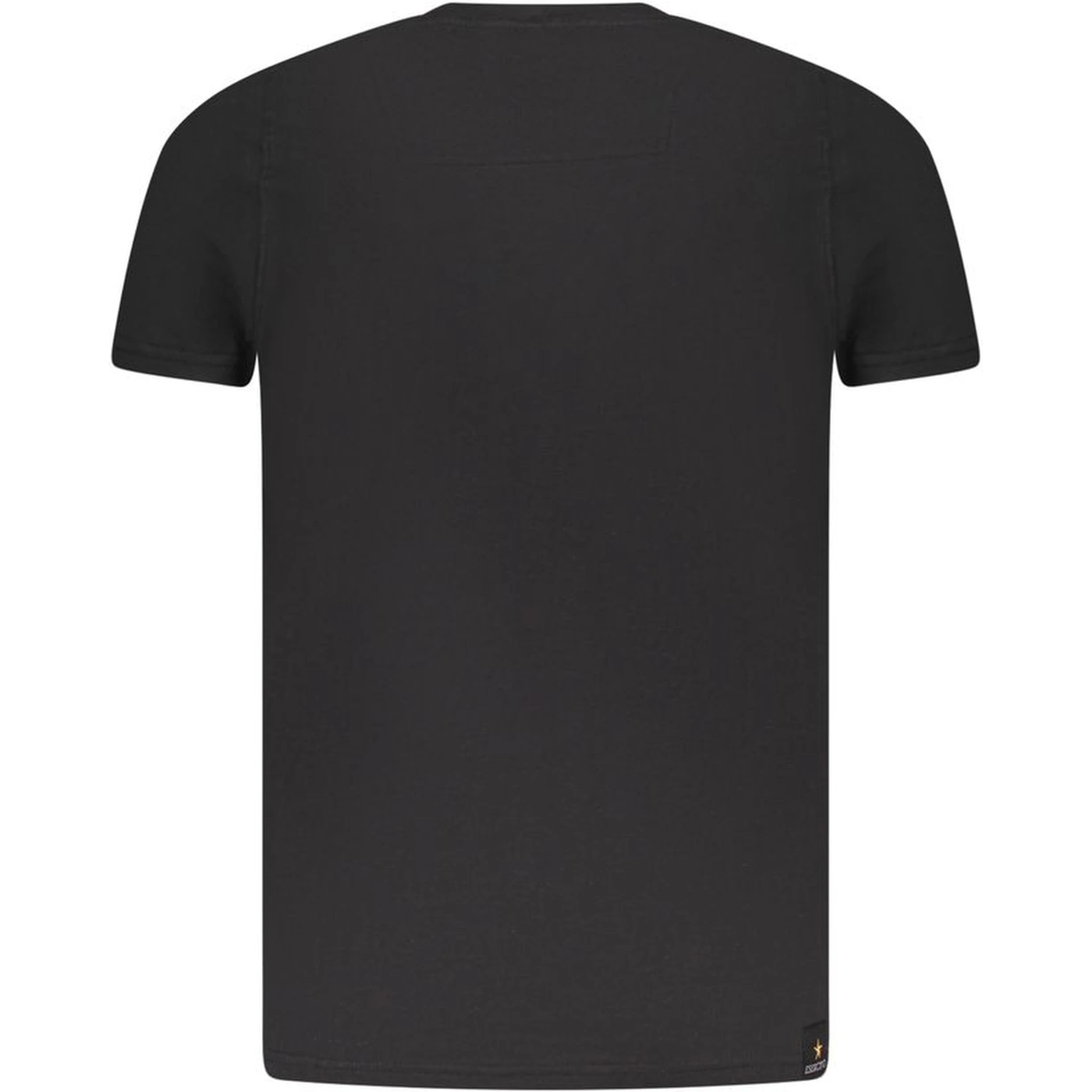 Black Cotton Men's T-Shirt