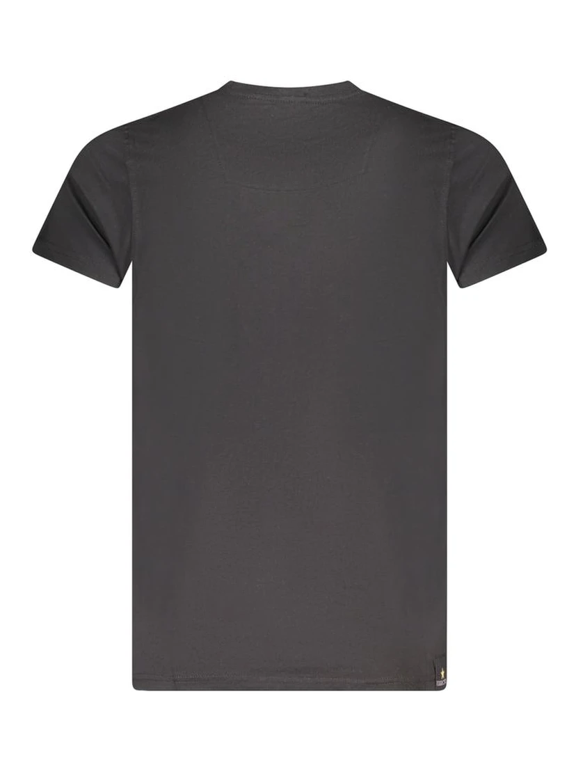 Black Cotton Men's T-Shirt