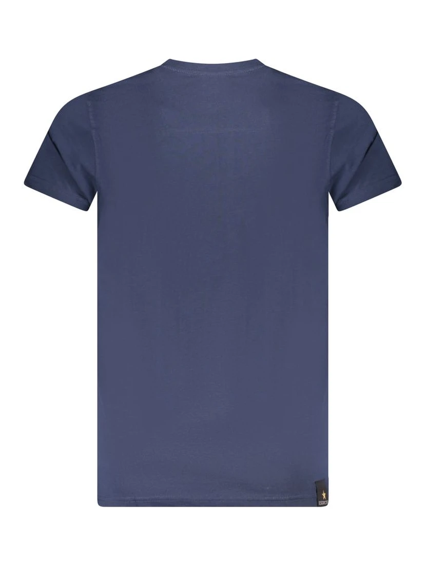 "Blu Cotton Men T-Shirt"
