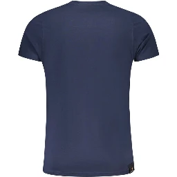 Blu Cotton Men T-Shirt