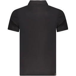 Black Cotton Men's Polo Shirt