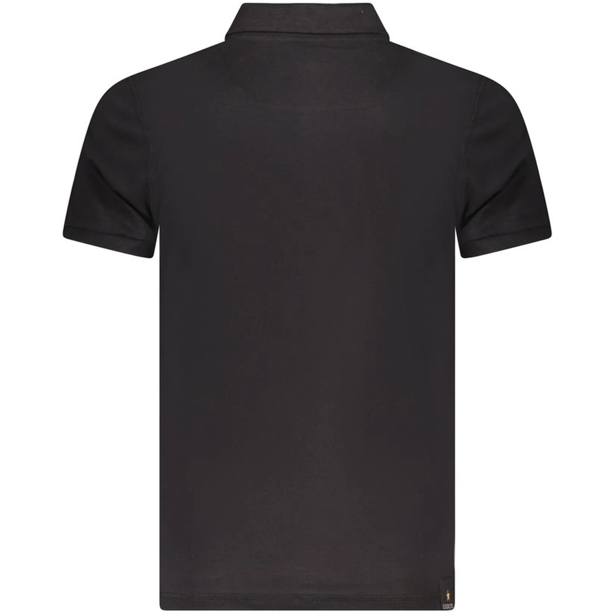 Black Cotton Men's Polo Shirt