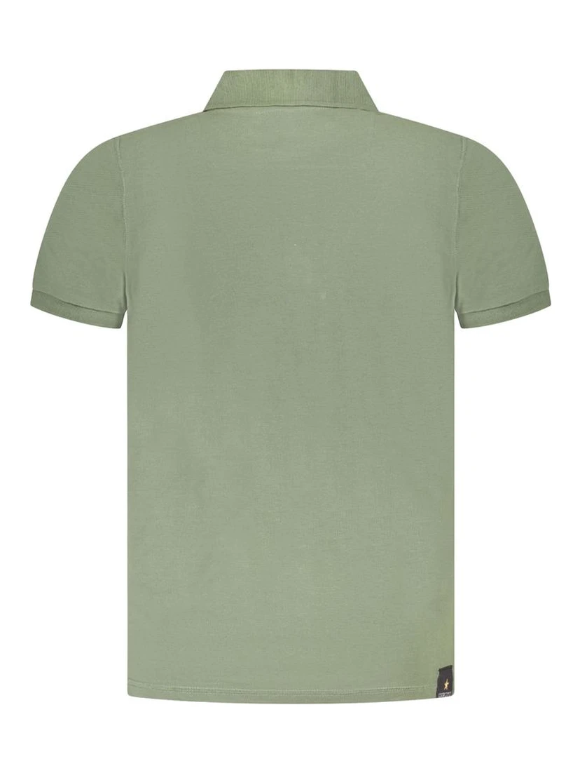 Green Cotton Polo Shirt