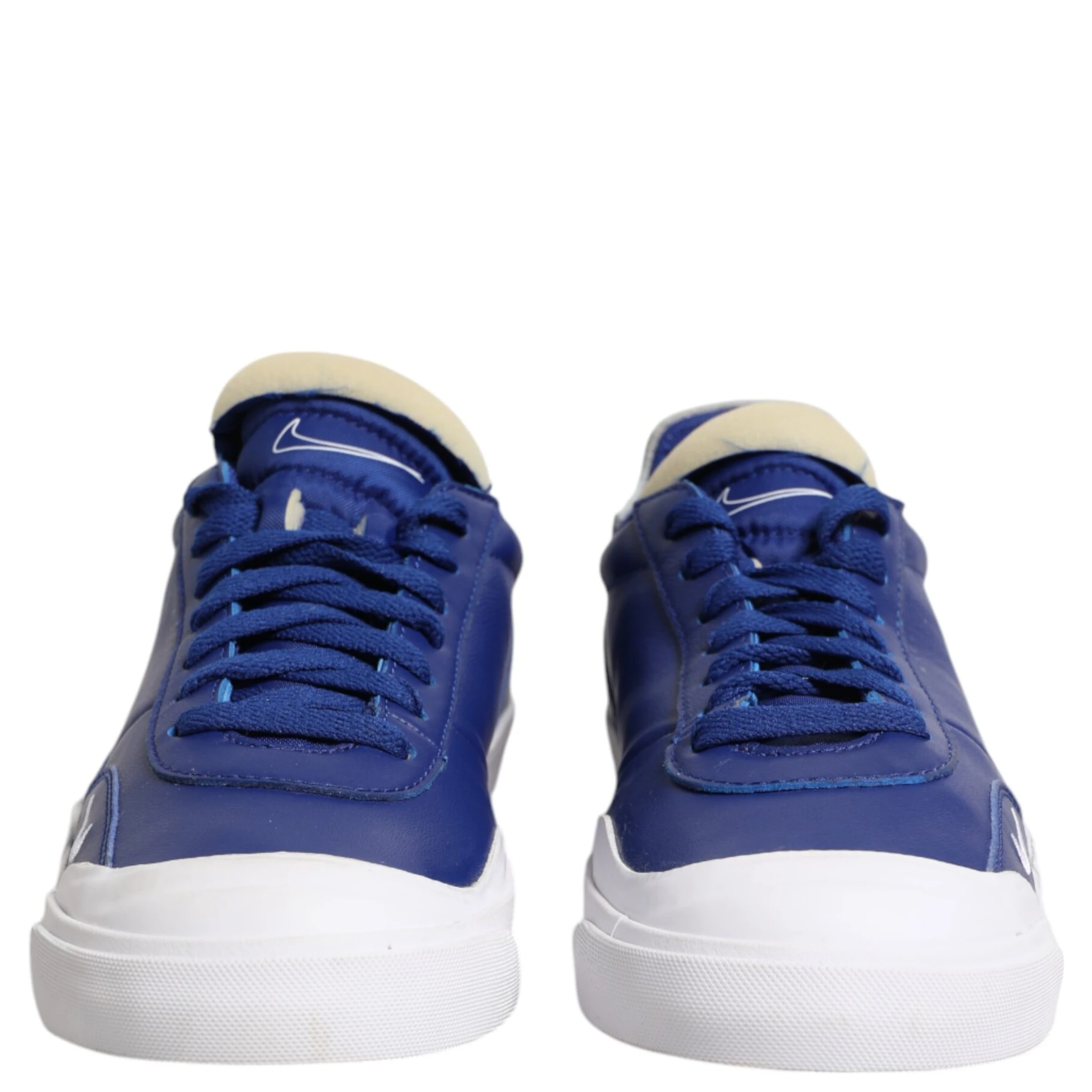 White Blue Lace Up Low Top Drop-Type PRM Sneakers Shoes