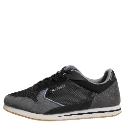 Black Gray Lace Up Low Top Casual Sneakers Shoes