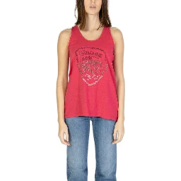 Pink Cotton Tank Tops