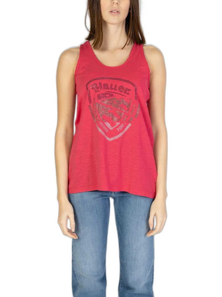 Pink Cotton Tank Tops