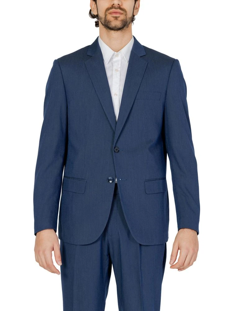 Blue Polyester Blazer