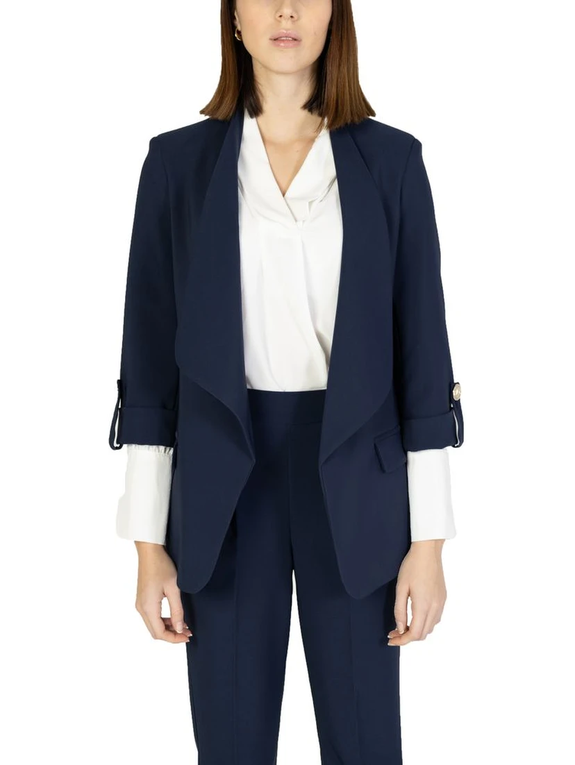 Blue Polyester Blazer