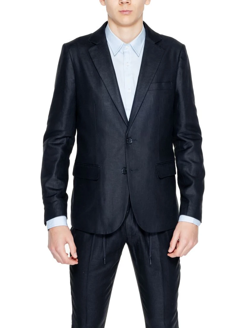 Black Linen Blazer