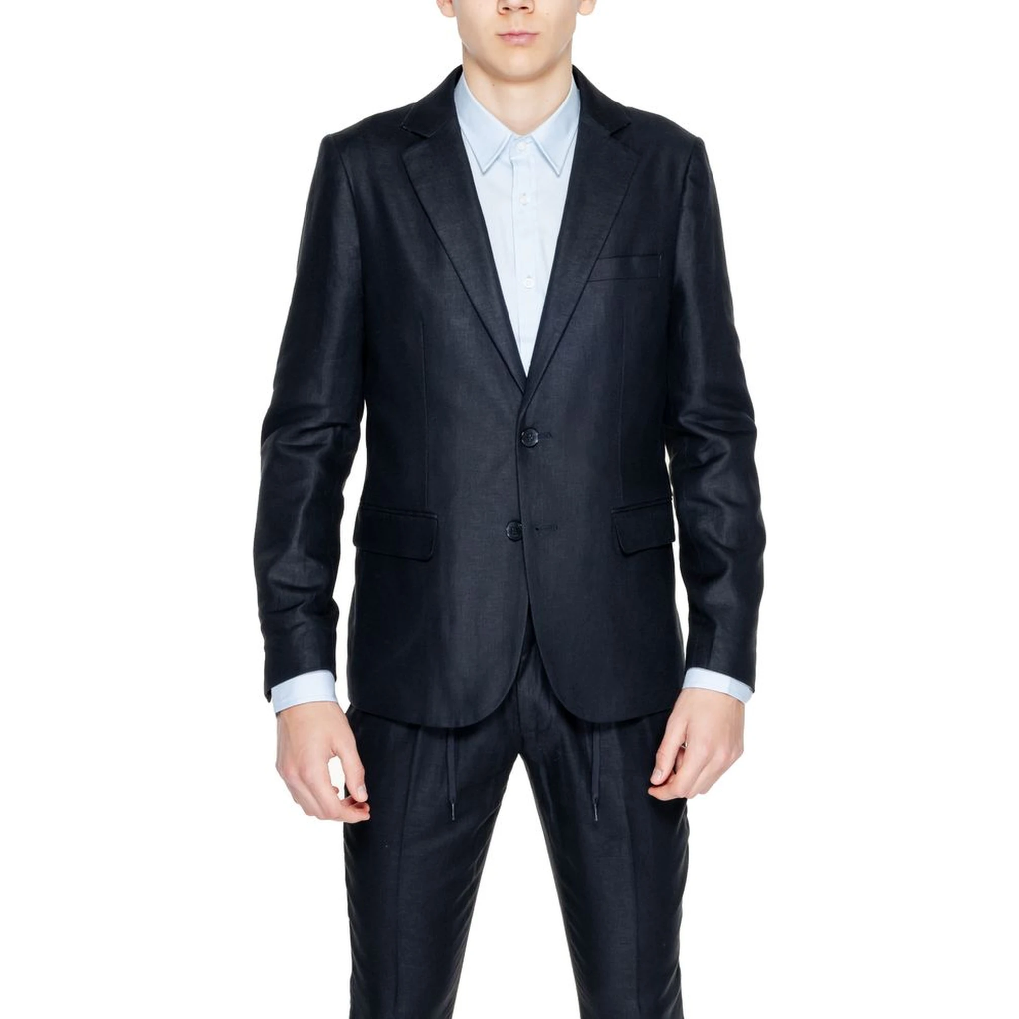 Black Linen Blazer