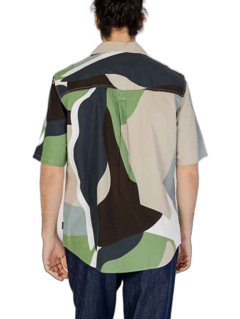 Green Cotton Shortsleeve Shirt