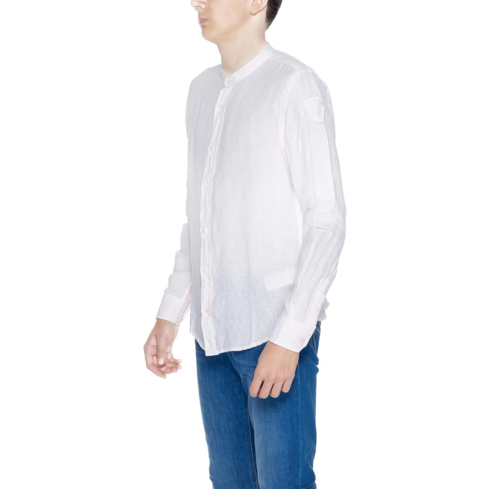 Multicolor Linen Dress Shirt