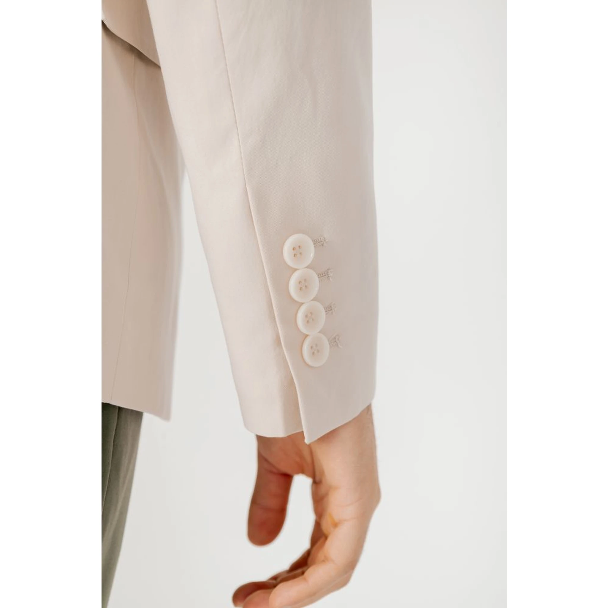 Cream Cotton Blazer