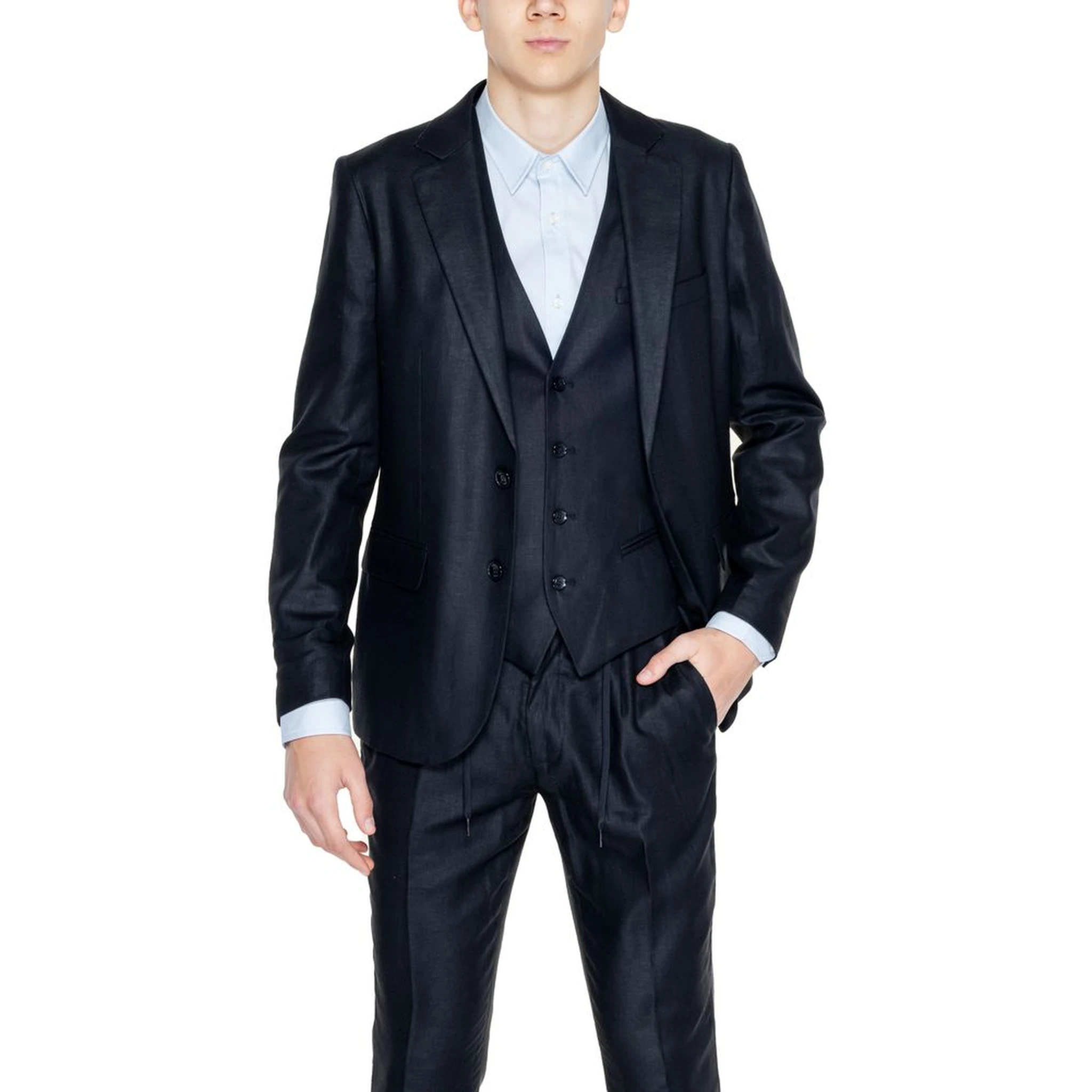 Black Linen Blazer