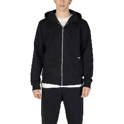 Black Cotton Hoodie
