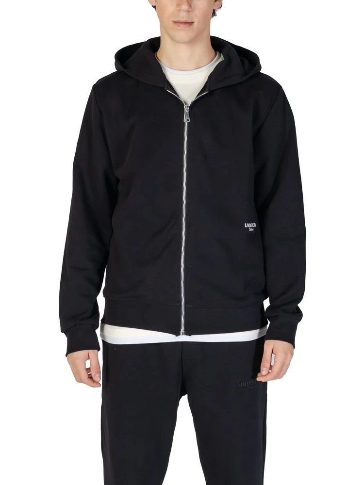 Black Cotton Hoodie