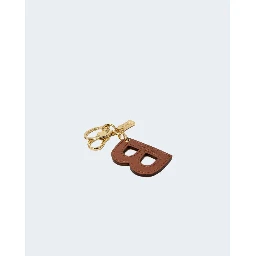 Beige Cotton Keychain