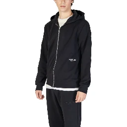 Black Cotton Hoodie