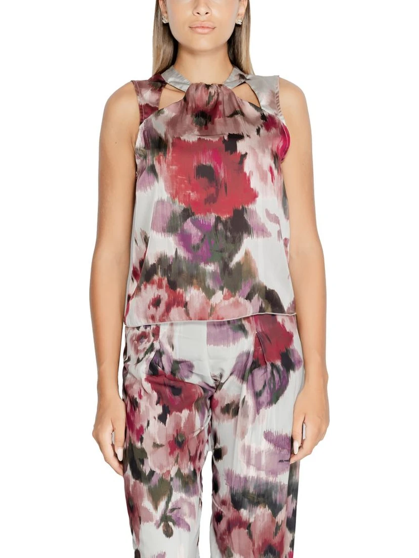 Bordeaux Polyester Tank Tops