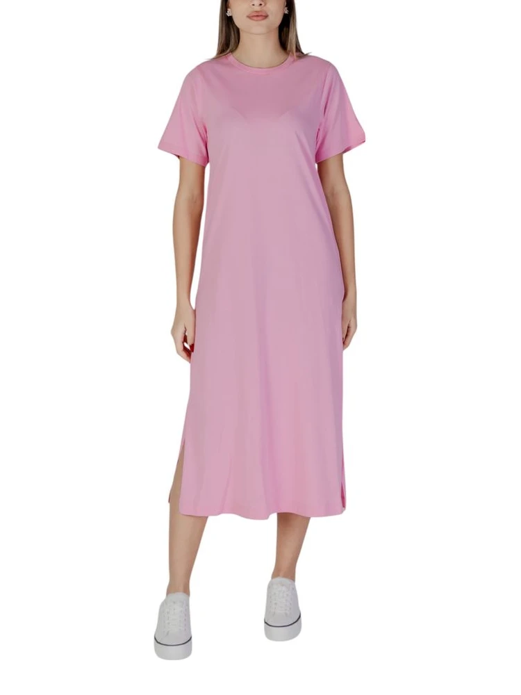 Multicolor Cotton Midi Dress