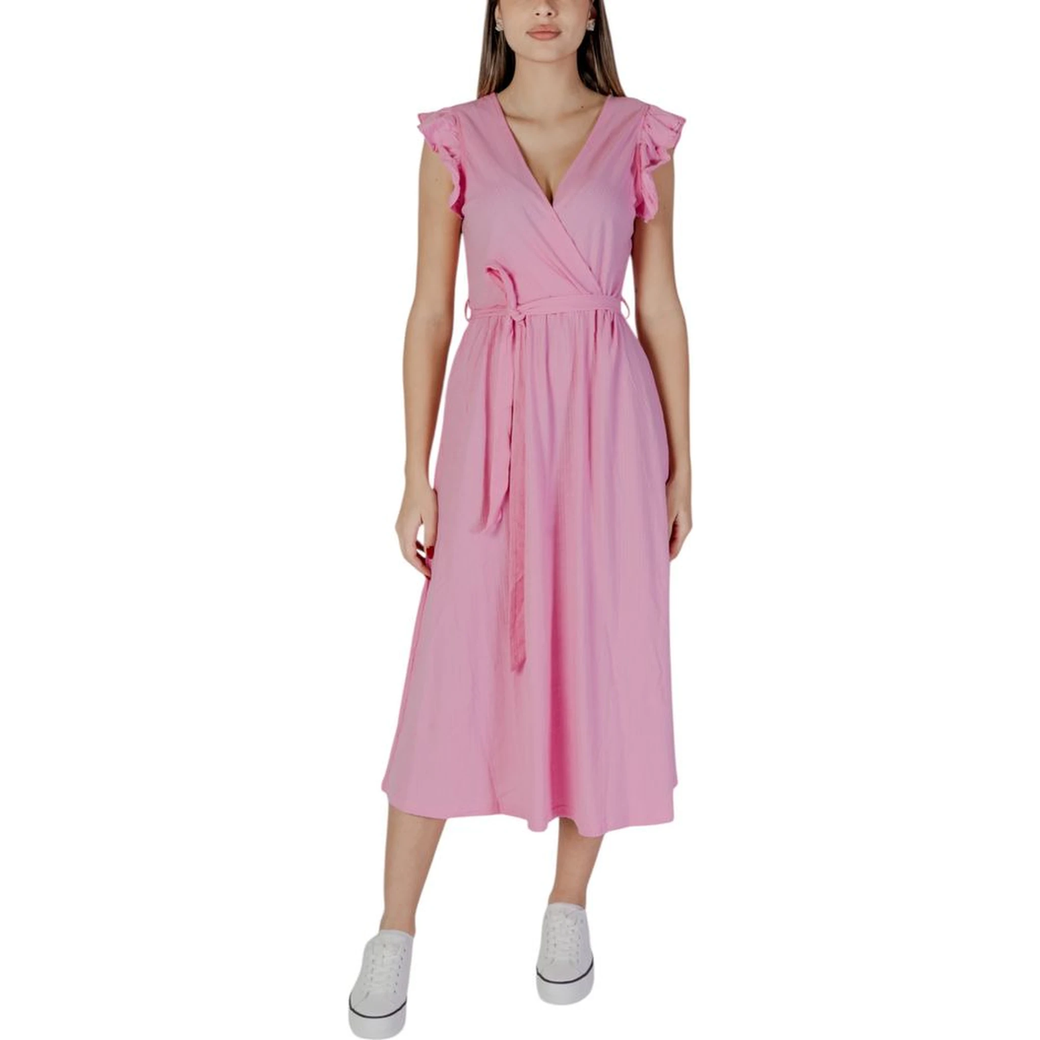 Multicolor Cotton Long Dress
