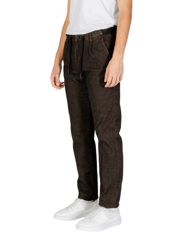 Brown Cotton Casual Pants alternative