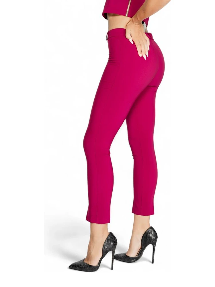 Bordeaux Polyester Casual Pants alternative