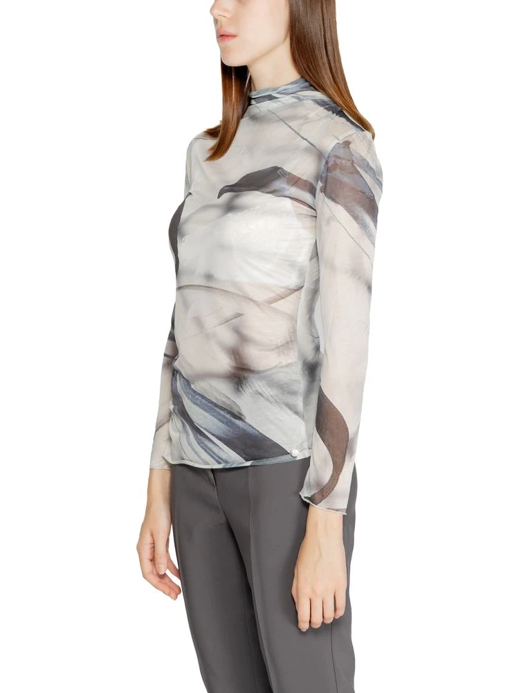 Gray Polyester Long Sleeve T-Shirt alternative