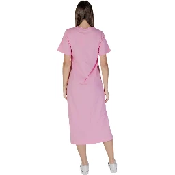 Multicolor Cotton Midi Dress