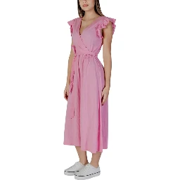 Multicolor Cotton Long Dress