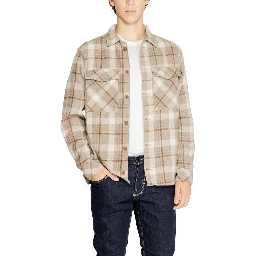 Beige Polyester Pattern Shirt