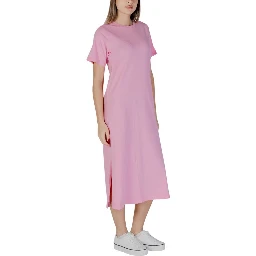 Multicolor Cotton Midi Dress