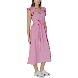 Multicolor Cotton Long Dress
