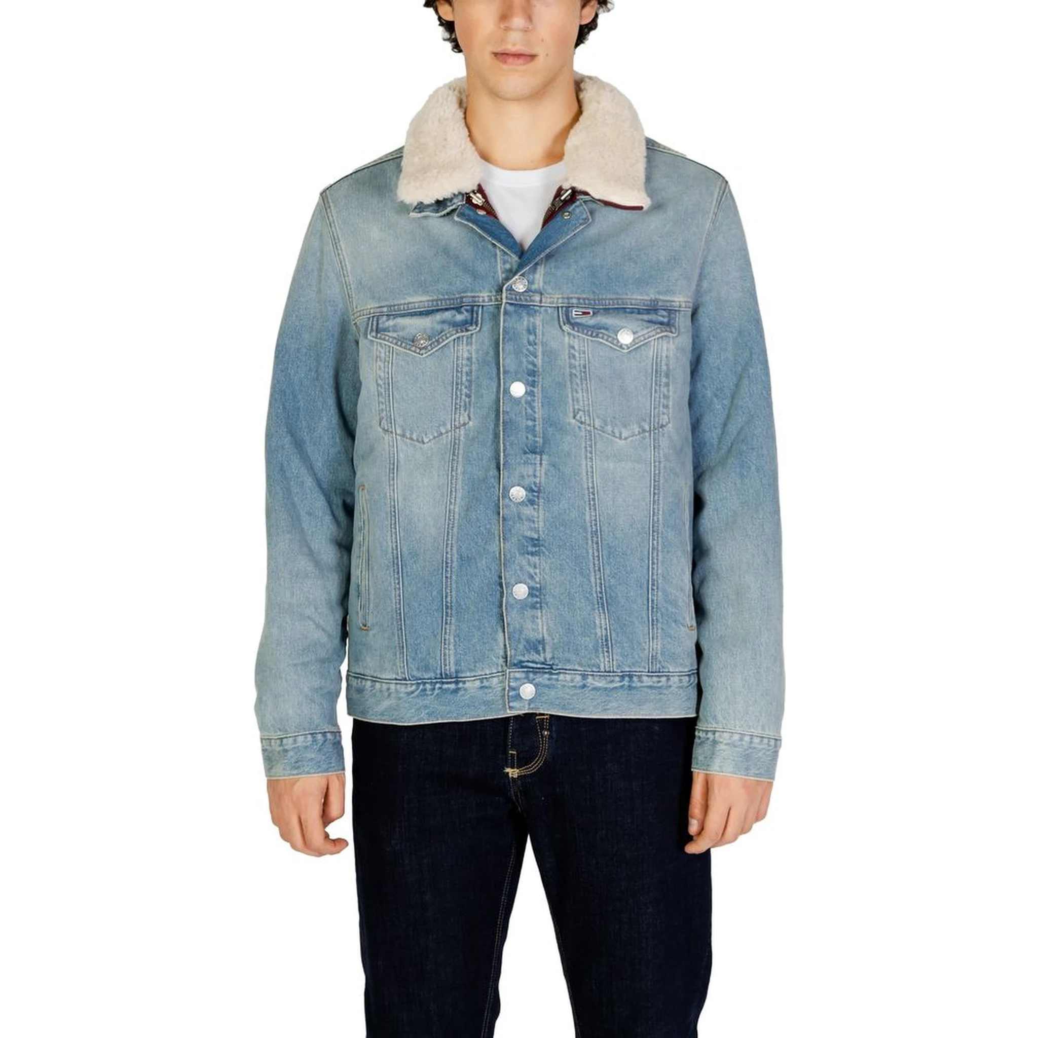 Light Blue Cotton Denim Jacket