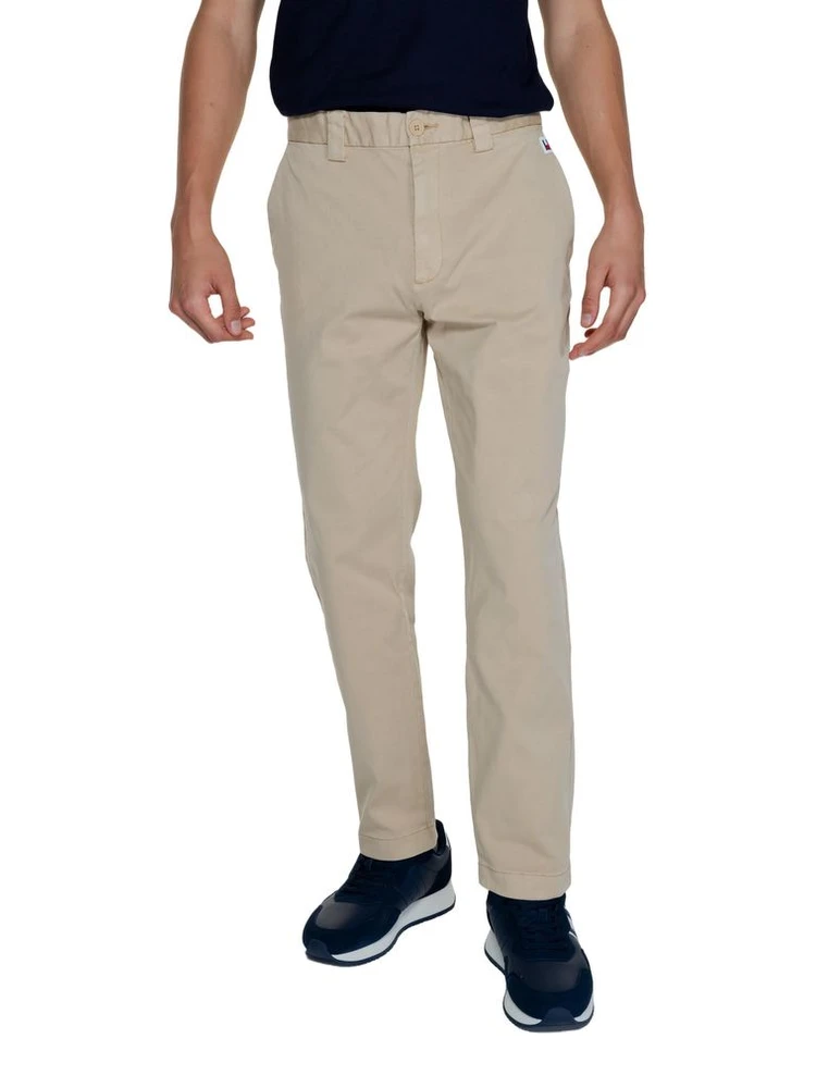 Gold Recycled Cotton Casual Pants