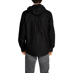 Black Cotton Shell Jacket