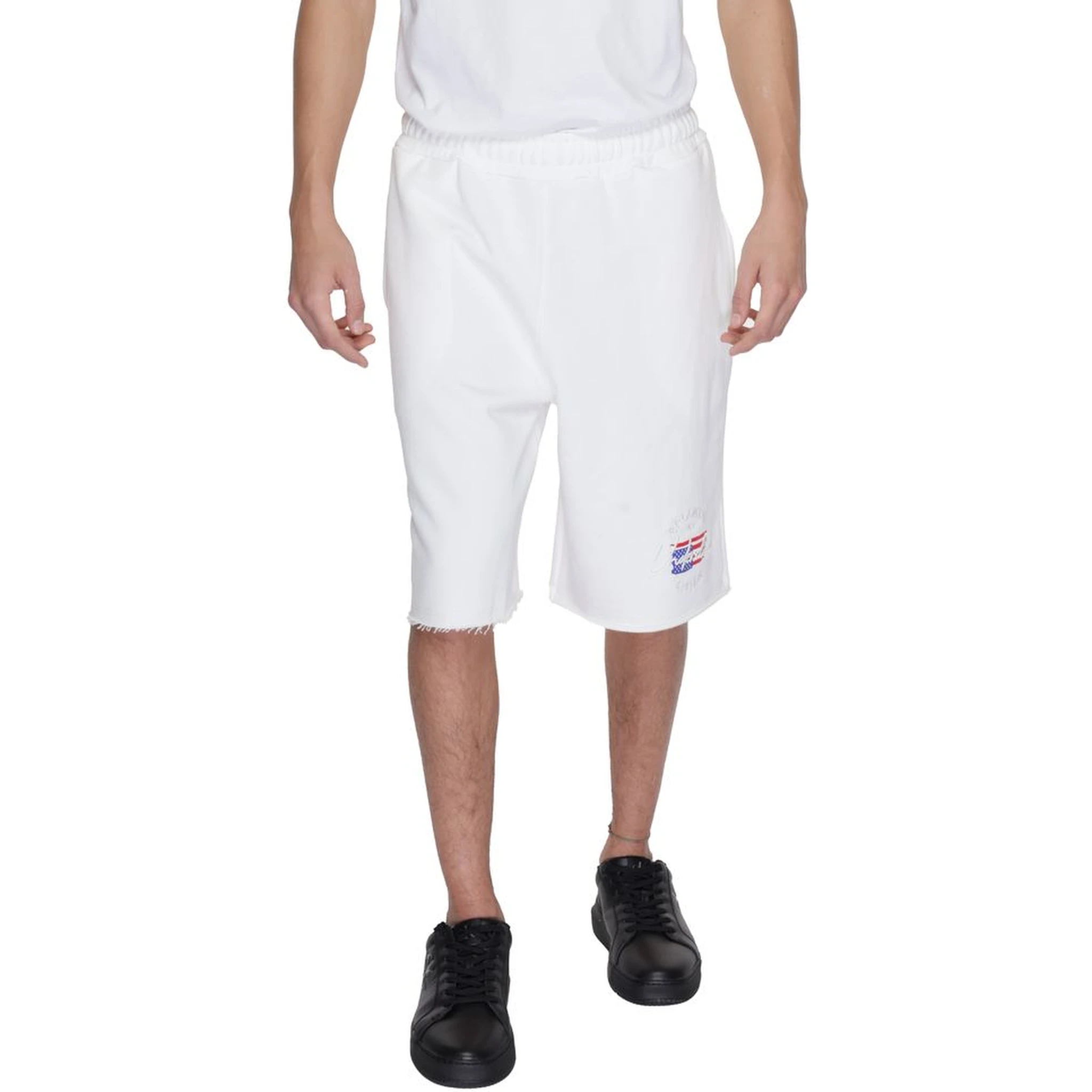 White Cotton Bermuda Shorts