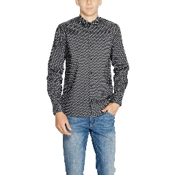 Gray Cotton Pattern Shirt