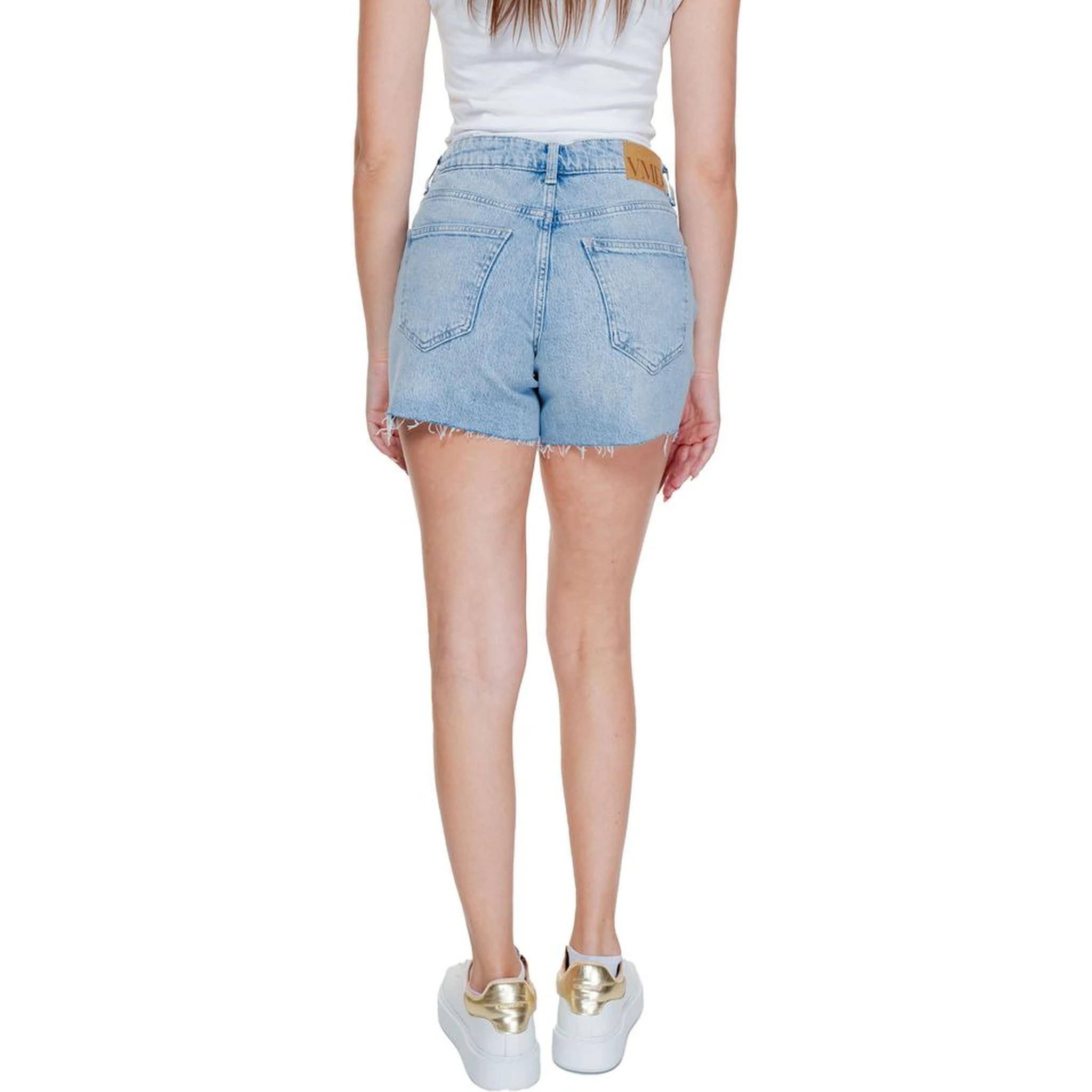 Light Blue Cotton Shorts