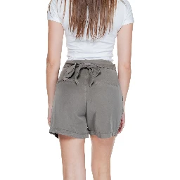 Beige Lyocell Shorts