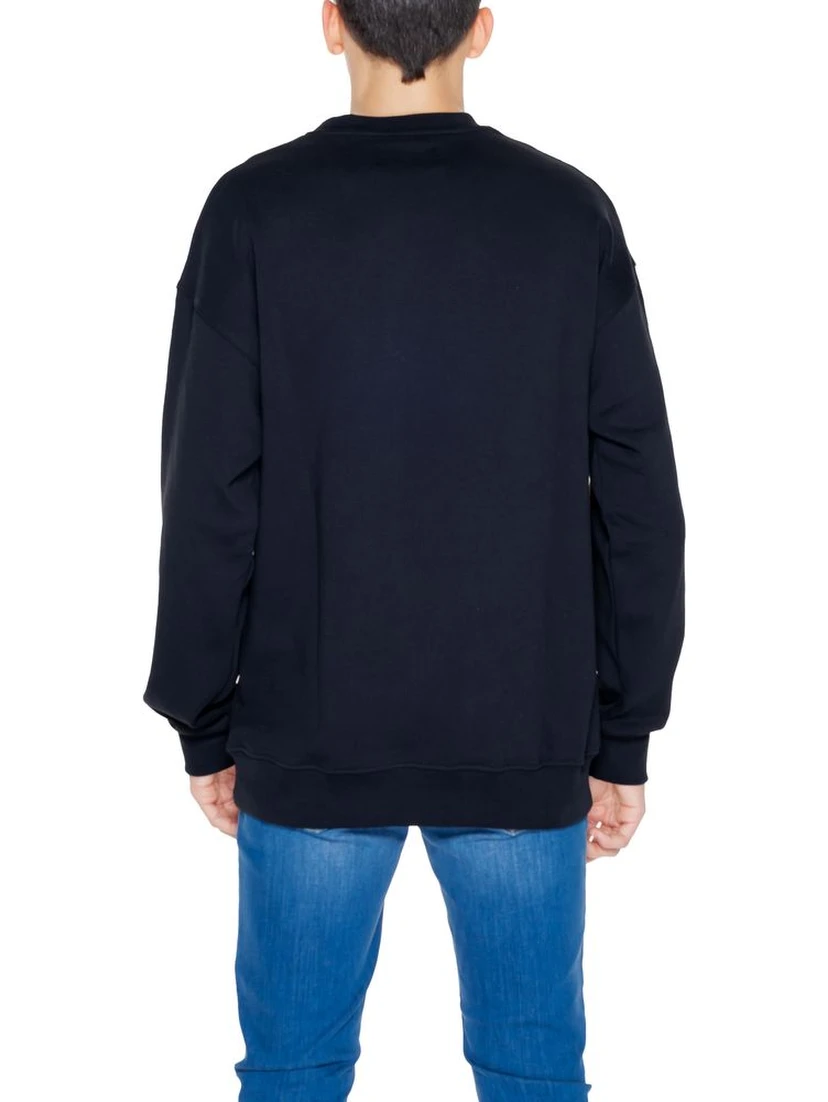Black Cotton Sweatshirt