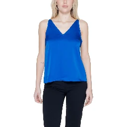 قميص أزرق من البوليستر