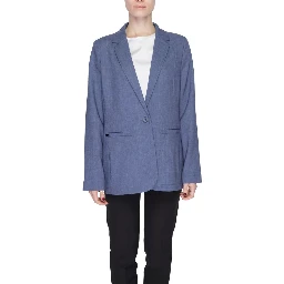 Blue Polyester Blazer