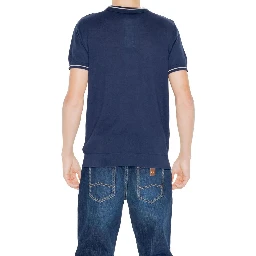 Blue Cotton Shortsleeve Shirt